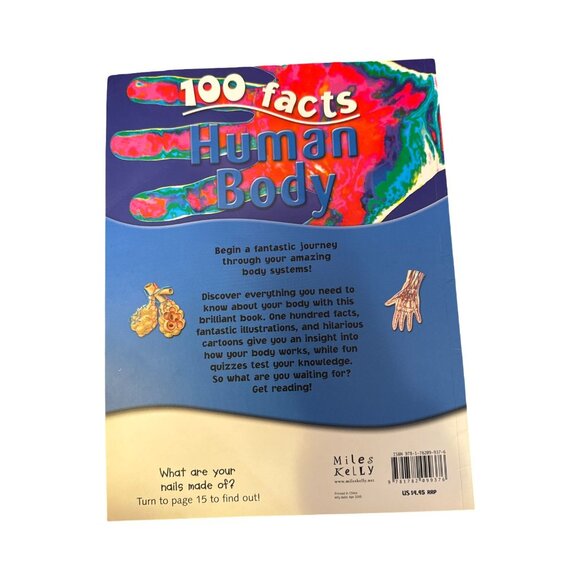 100 Facts Books Bundle - Dinosaurs Sharks & Human Body By Miles Kelly - Set of 4 - Picture 7 of 9